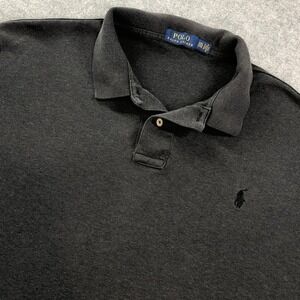 Polo Ralph Lauren Mens Shirt XXL TTG Gray Short Sleeve Classic Fit Long